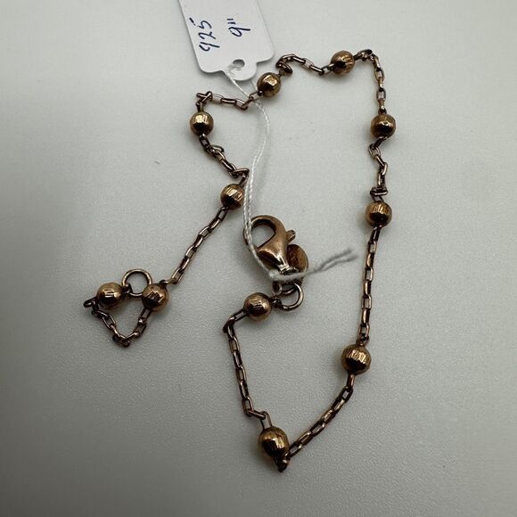 9" ITADOR Rose gold tone over sterling silver anklet/bracelet! - Picture 3 of 9